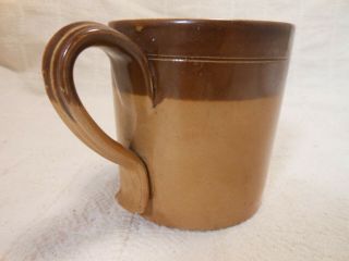 Good Antique Doulton Lambeth Salt Glaze Half Pint Measure Mug With Strap Handle 3