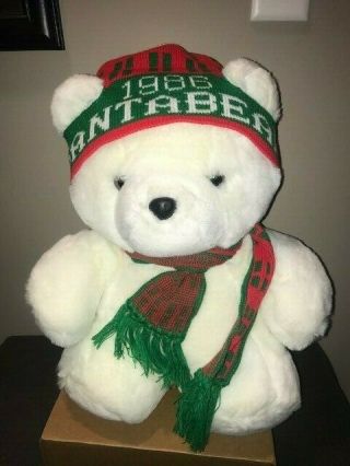 Vintage 1986 Dayton Hudson Santa Bear Christmas Stuffed Animal Teddy Bear