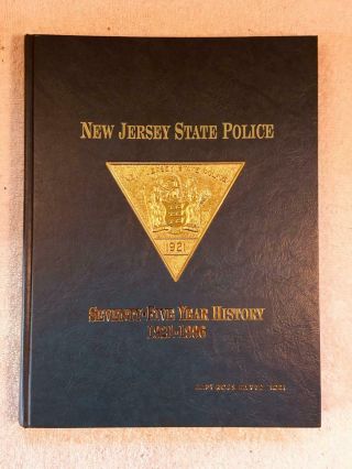 Book: 75 Years Of Jersey State Police,  Many Rare Vintage Motorcycle Photos