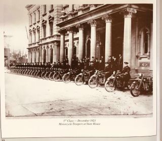 Book: 75 years of Jersey State Police,  many rare vintage motorcycle photos 3