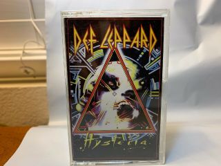 Vintage Def Leppard Hysteria (1987) Cassette Tape Rare