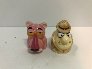 United Artists The Pink Panther Thimble Set Ceramic Rare