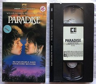 Vhs " Paradise " Rare Willie Aames Phoebe Cates Embassy