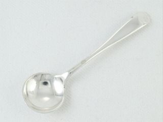Antique Victorian Old English Pattern Solid Silver Salt Spoon London 1894 5.  8g