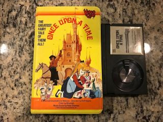 Once Upon A Time Rare Video Gems Clamshell Beta Betamax 1976 Animated Cartoon