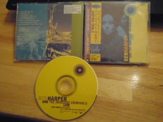 Rare Oop Japan Ben Harper & Innocent Criminals Cd Live Jimi Hendrix Bob Marley