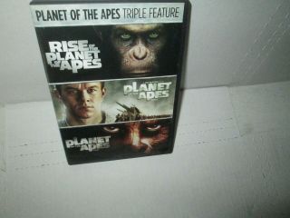Planet Of The Apes 1968 / Planet Apes 2001 / Rise Of Apes 2011 Rare Dvd Set