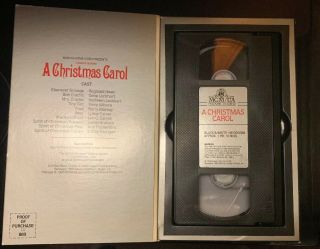 MGM Charles Dickens A Christmas Carol VHS - Rare Tray Type - 2