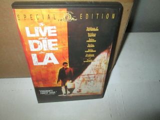 To Live And Die In L.  A.  Rare Thriller Dvd William Petersen Willem Dafoe 1985 Exc