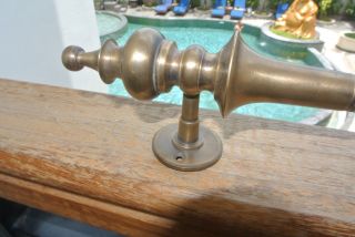 1 Large Door Handle Pulls Solid Spun Brass Vintage Aged Old Style 12 " B
