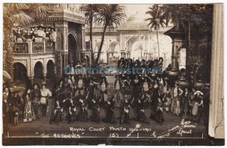 Royal Court Liverpool Pantomime The Forty Thieves.  1910 - 11.  Cast.  Rare Postcard