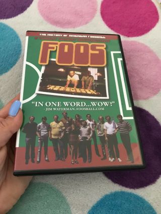 Foos: History Of American Foosball (table Soccer) Dvd W/bob Furr Rare• Oop