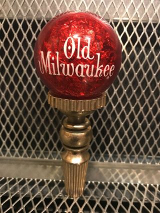 Old Milwaukee Brewing Vintage 1969 Rare Globe Schlitz Beer Tap Handle Pbr