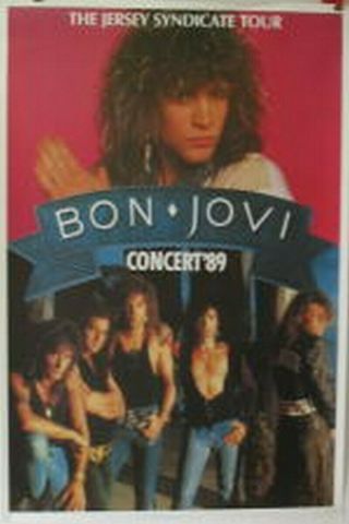 Bon Jovi - Jersey Tour 89 - Size : 60x86cm - Rare Poster Rolled