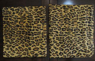 Ralph Lauren Aragon King Size Pillow Shams Htf Rare Leopard Print Medieval