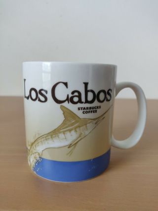 Starbucks Los Cabos Mexico Global Icon 16 Oz Coffee Mug 2014 Rare Collectible