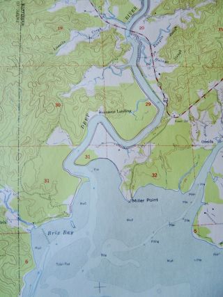 1949 Rosburg Washington Oregon Columbia River Usgs Topo Map