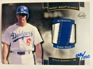 2003 Ud Sweet Spot Classic Steve Garvey Game Jersey Patch /150 Dodgers Rare