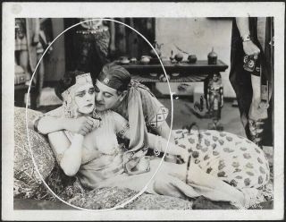 Lost Silent Film Vamp Theda Bara & Fritz Leiber 1917 Cleopatra Photograph Rare