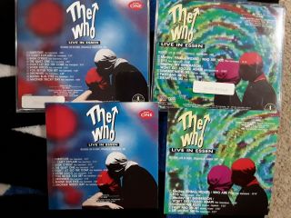 The Who 2 CD import Germany Live In Essen Part 1 & 2 rare press Italy 2