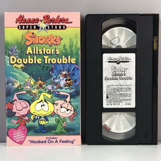 Hanna - Barbera Snorks Allstar’s Double Trouble Vhs Video Vcr Tape Vtg 1989 Rare