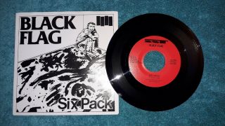 Black Flag ‎– Six Pack 1981 Label:sst005 Rare Punk