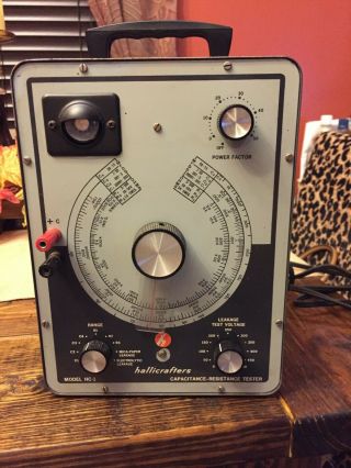 Vintage Hallicrafters Capacitor - Resistor Tester Hc - 1 Rare