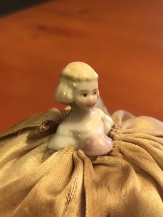 Vintage - Pin Cushion Half Doll Porcelain Lady 1920 