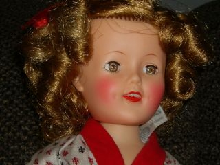Vintage 1950’s Ideal 12” Shirley Temple Doll With Tag