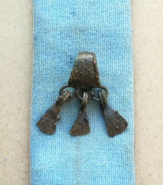 Antique 9 - 10th Century Viking - Age Bronze Pagan " Duck Feet " Amulet Pendant