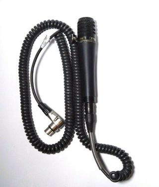 Rei Dynamic Microphone Rare Mic W/ 4 Pin Xlr Coiled Cable 480326 511229 Vintage