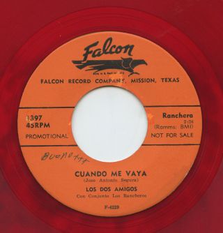 Rare Latin 45 - Los Dos Amigos - Cuando Me Vaya - Falcon Records