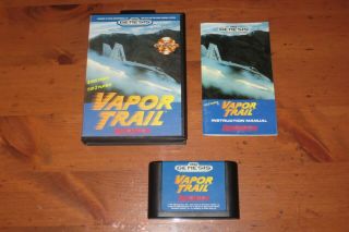 Rare Vapor Trail Sega Genesis Cartridge Shmup 100 Complete