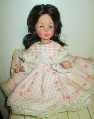 Vintage 1960’s Furga Doll Made In Italy 14” - Blue Spiral Eyes