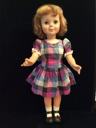 Vintage Eegee Tandy Talks Chatty Cathy Style Talking Doll,  Circle Grille