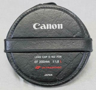 Canon Lens Cap E - 162 for EF 200mm 1.  8L Lens - & RARE (3508) 2