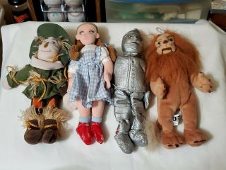 Vintage:1998 Warner Bros Wizard Of Oz,  Bean Bag Plush Dolls