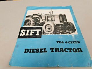 1949 ? Sift Td4 Diesel Tractor Australian Sales Brochure Very Rare