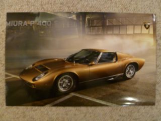 1969 – 1971 Lamborghini Miura P 400 S Picture,  Poster - - Rare Awesome L@@k