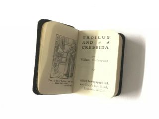 Troilus And Cressida Miniature Antique Shakespeare Book C1930 Allied Papers