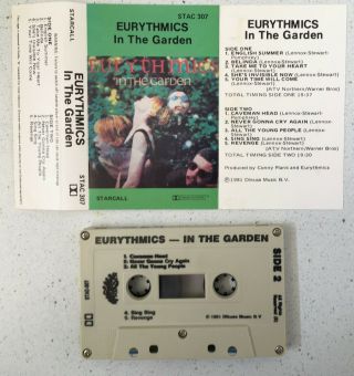 Eurythmics Very Rare Australian Cassette In The Garden Annie Lennox First Album