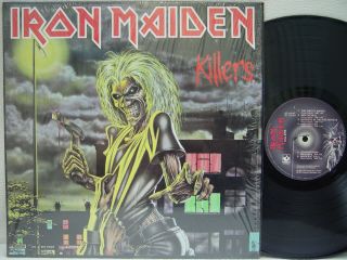 Iron Maiden - Killers Lp (rare Us Pressing On Harvest,  Jdm Master,  In Shrink)