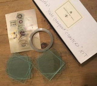 Martha Stewart By Mail Glass Coaster Art Craft Kit Complete Rare Htf Please Read