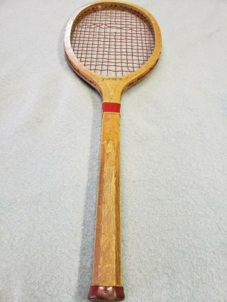 Antique Rare 19th C.  Vintage Wright & Ditson " The Hub " Tennis Racquet
