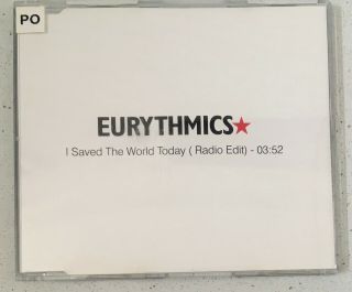 Eurythmics Very Rare Polish Cd Promo I Saved The World Today Annie Lennox
