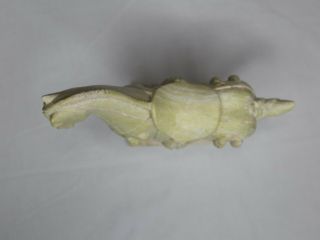 Hand Carved Antique Chinese Ivory Colored Soapstone Horse Figurine large 7 