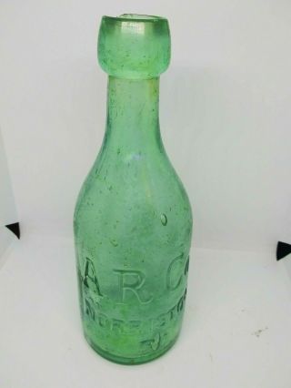A R Cox Norristown Pa Blob Top Bottle Antique Memorabilia Advertisements
