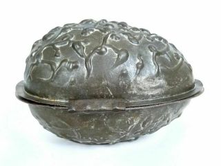 Large German Vintage Antique Easter Egg Chocolate Mold Or Ice Cream Mold