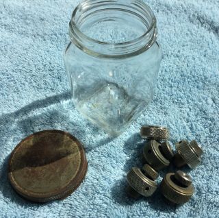 Vintage Coleman Lantern Stove Parts Jar Advertising Collectible Display 2 3