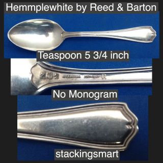 Hepplewhite By Reed And Barton Sterling Silver Tea Spoon No Monogram Delightful